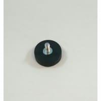 D22 Rubber Encased Neodymium Round Base Magnet With Threaded Stud