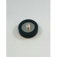 D32 Rubber Encased Neodymium Round Base Magnet With Threaded Stud